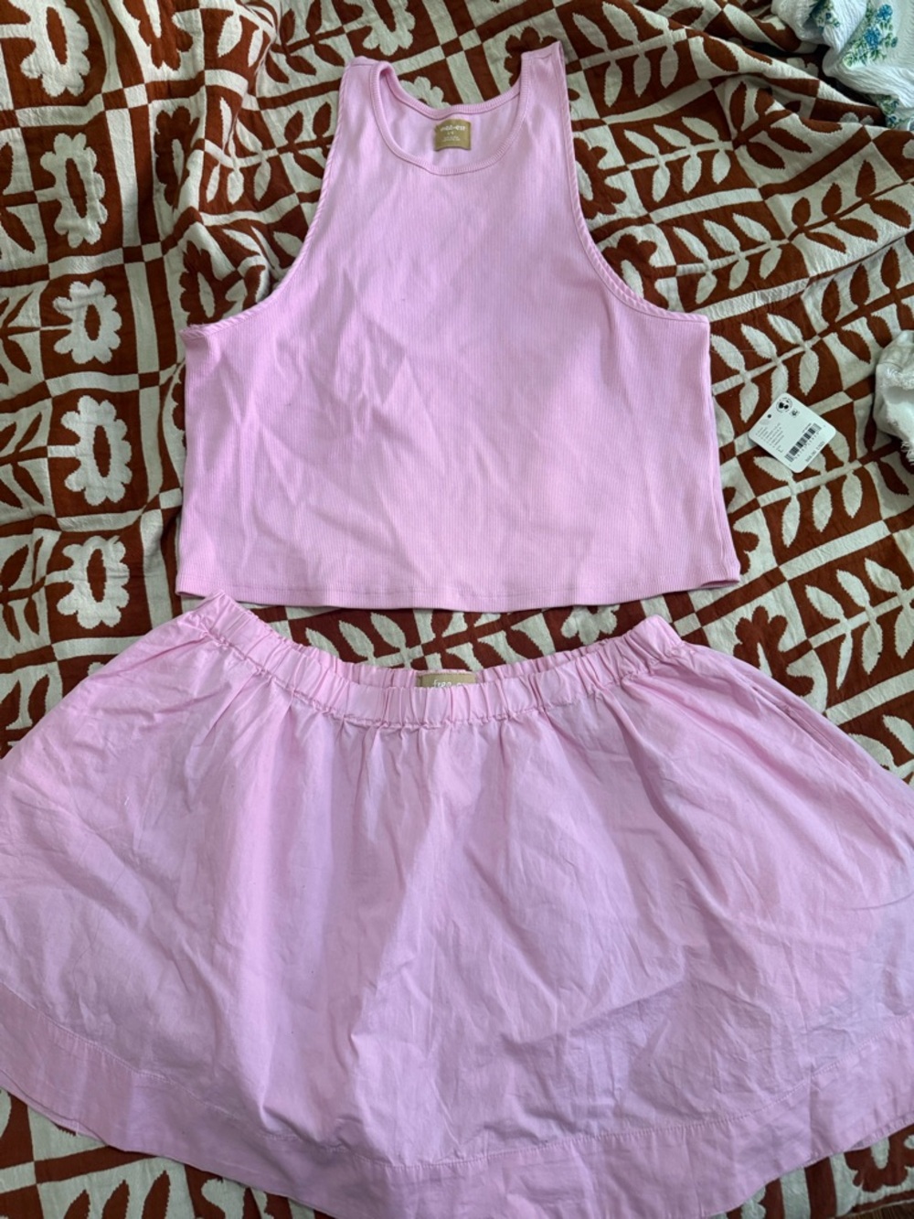 Free People Two-Piece Tank and Skirt Set NWT